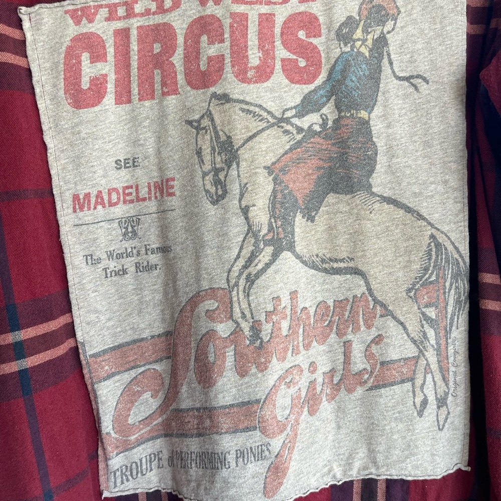 Women’s repurposed homemade flannel